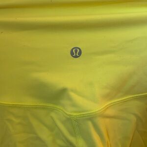 Yellow Align Lulu Yoga pants.